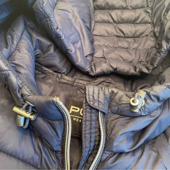 🧥 Woman’s Dark Blue Puffer Jacket by Point Weather Supply - Size M 🌬️ - Picture 10 of 16